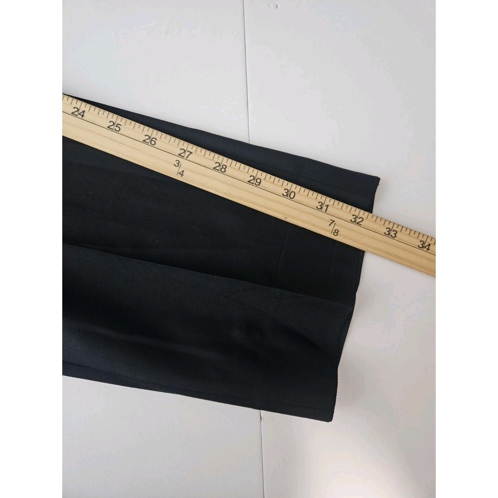 Suitsupply Men's Vitale Barberis Canonico Straight Leg Wool Trousers Black 34x32 - Picture 10 of 11